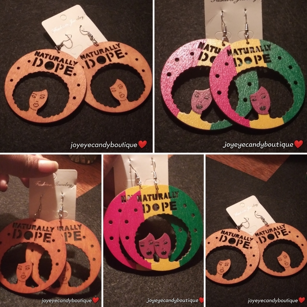 Naturally Dope Wooden Earrings